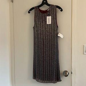 lined beaded ganni party shift dress